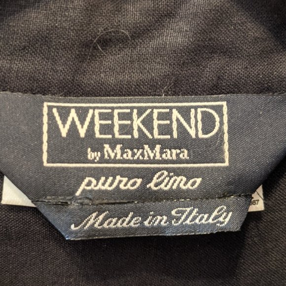 Weekend by Max Mara Linen Blouse Jacket & Pant Trousers Set Size 10 - Picture 3 of 14